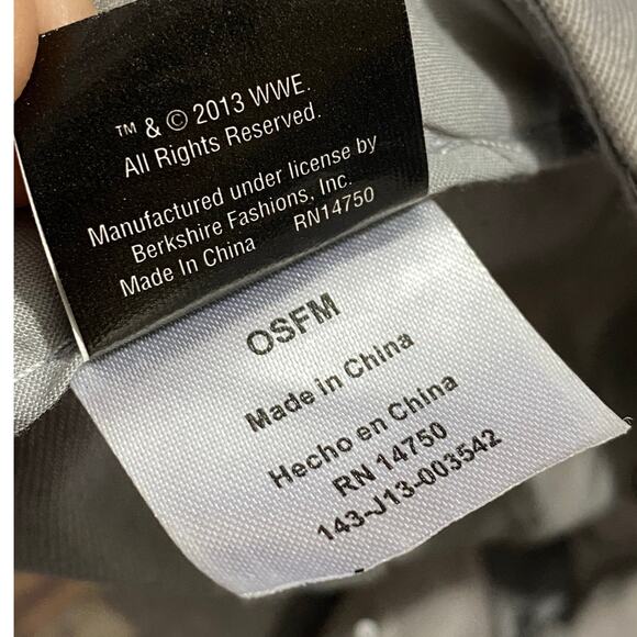 WWE Cap 2013 Gray Black Brim John Cena The Rock CM Punk Ryback - Picture 3 of 10